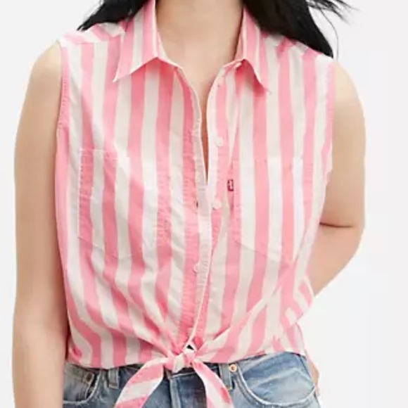Levi’s SLEEVELESS DAVINA SHIRT - Picture 4 of 11